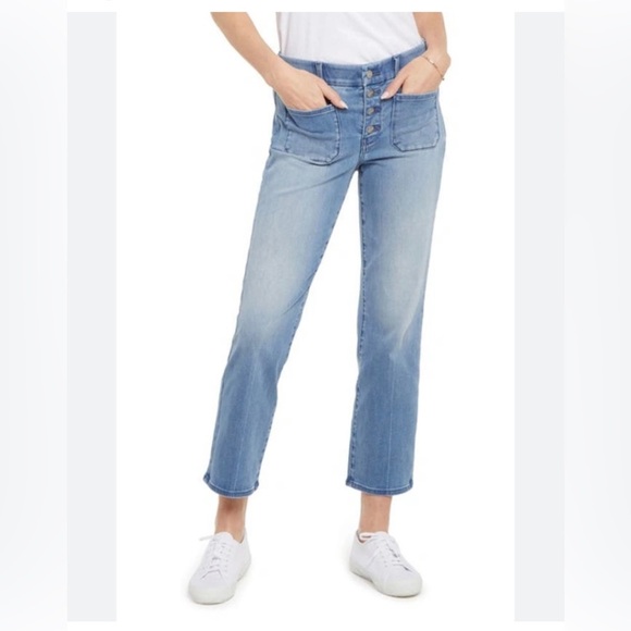NYDJ Waist Match Marilyn Straight Ankle Jeans w/ Button Fly - Picture 1 of 6